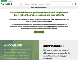 nutri-link.co.uk screenshot