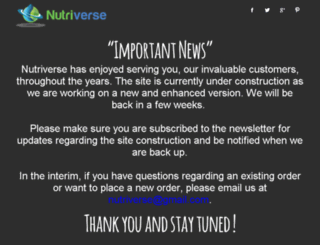 nutri-verse.com screenshot