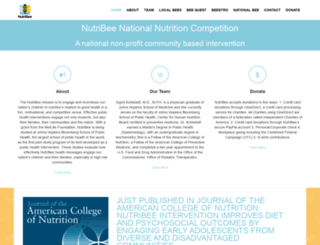 nutribee.org screenshot