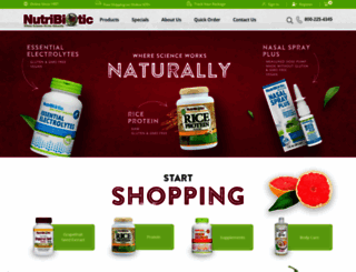 nutribiotic.com screenshot