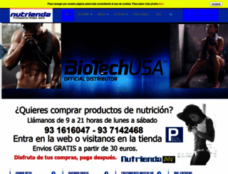nutrienda.com screenshot