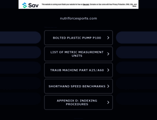 nutriforcesports.com screenshot