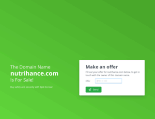 nutrihance.com screenshot