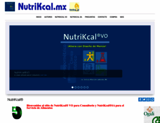 nutrikcal.com.mx screenshot