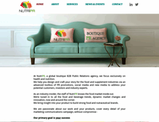 nutripr.com screenshot