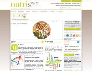 nutrissime.com screenshot