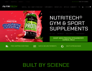 nutritech.co.za screenshot