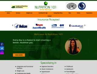 nutrition101.net screenshot