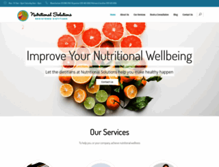 nutritionalsolutions.co.za screenshot