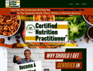 nutritioncertification.com screenshot