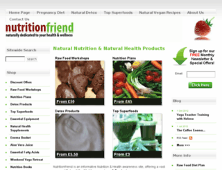 nutritionfriend.com screenshot
