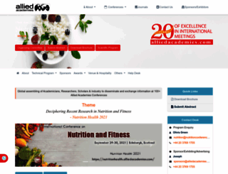 nutritionhealth.alliedacademies.com screenshot