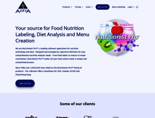 nutritionistpro.com screenshot