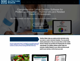 nutritionmaker.com screenshot