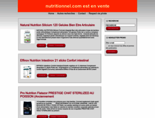 nutritionnel.com screenshot