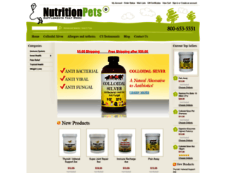 nutritionpets.com screenshot