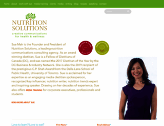 nutritionsolutions.ca screenshot
