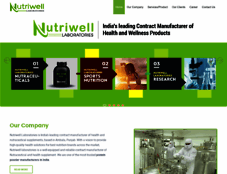 nutriwelllaboratories.com screenshot