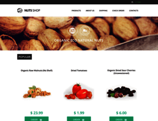 nuts-shop.com screenshot