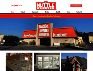 nuttlelumber.com screenshot