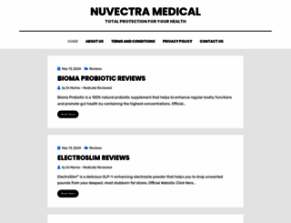 nuvectramedical.com screenshot