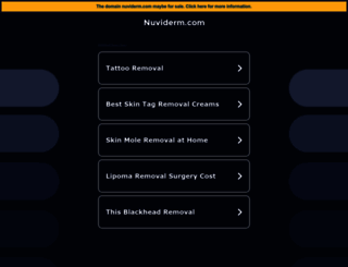 nuviderm.com screenshot