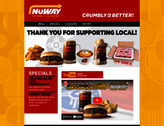nuwayburgers.com screenshot