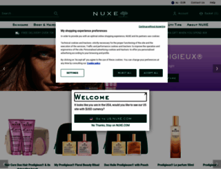 nuxe.com screenshot