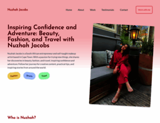 nuzhahjacobs.com screenshot