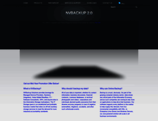 nvbackup.com screenshot