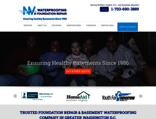 nvwaterproofing.com screenshot
