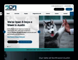 nwaustinveterinarycenter.com screenshot