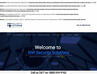 nwsecuritysolutions.co.uk screenshot