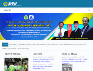 nwu.ac.id screenshot