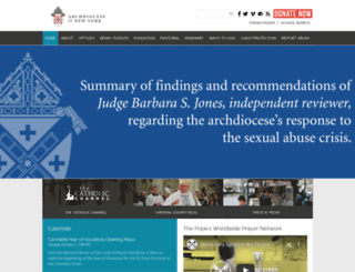 ny-archdiocese.org screenshot