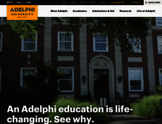 nyc.adelphi.edu screenshot