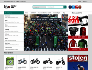 nycbicycleshop.com screenshot