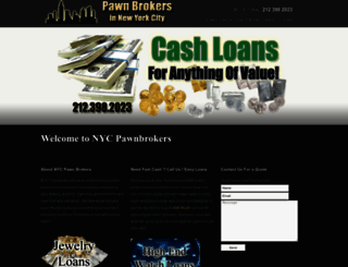 nycpawnbrokers.com screenshot