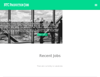 nycproductionjobs.com screenshot