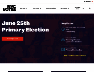 nycvotes.org screenshot