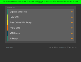 nydusproxy.info screenshot