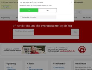 nyheder.3f.dk screenshot