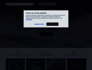 nylandersmattor.se screenshot