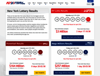 nylottery.org screenshot