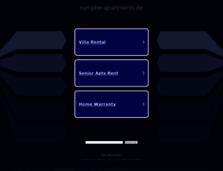 nymphe-apartments.de screenshot