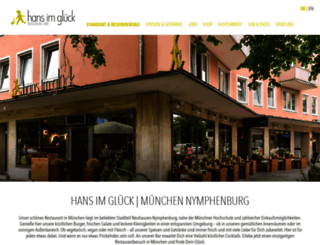 nymphenburg.hansimglueck-burgergrill.de screenshot
