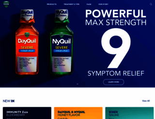 nyquil.com screenshot