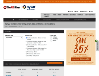 nysar.theceshop.com screenshot