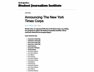 nytimes-institute.com screenshot