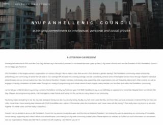nyupanhellenic.com screenshot
